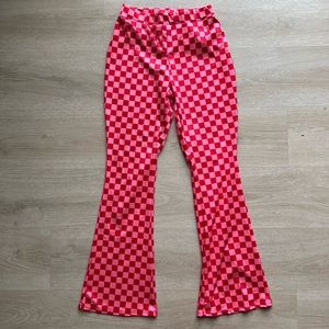 Pink Checkered Pants